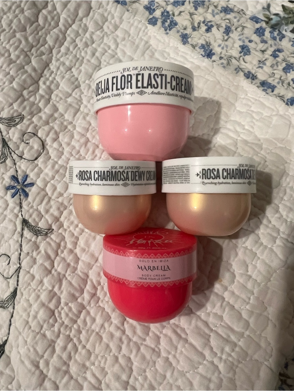 Sol de Janeiro Mini Body Cream Set with Bright Pink Tin
